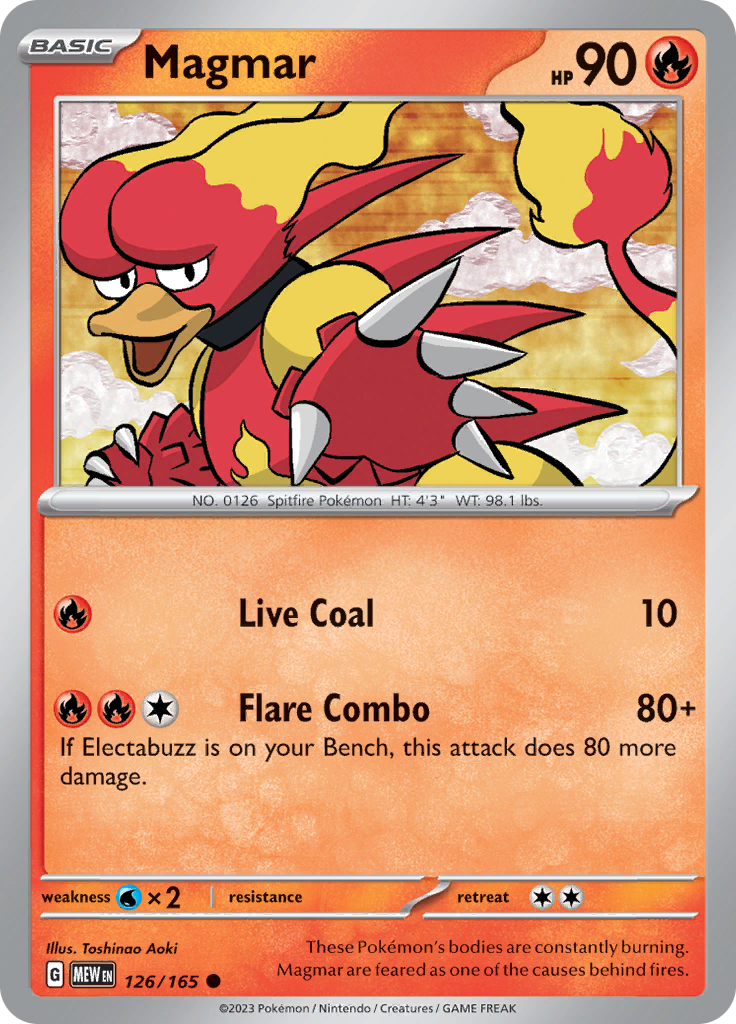 Magmar (126/165) [Scarlet & Violet 151] | Good Games Cannington