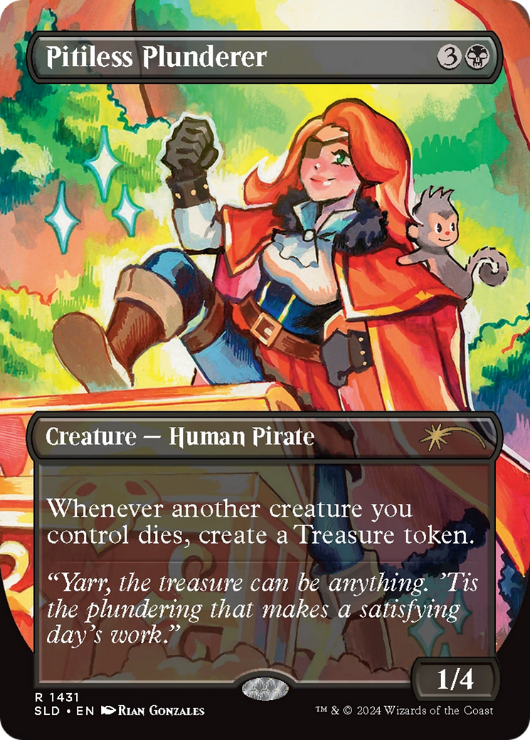 Pitiless Plunderer (Rainbow Foil) [Secret Lair Drop Series] | Good Games Cannington