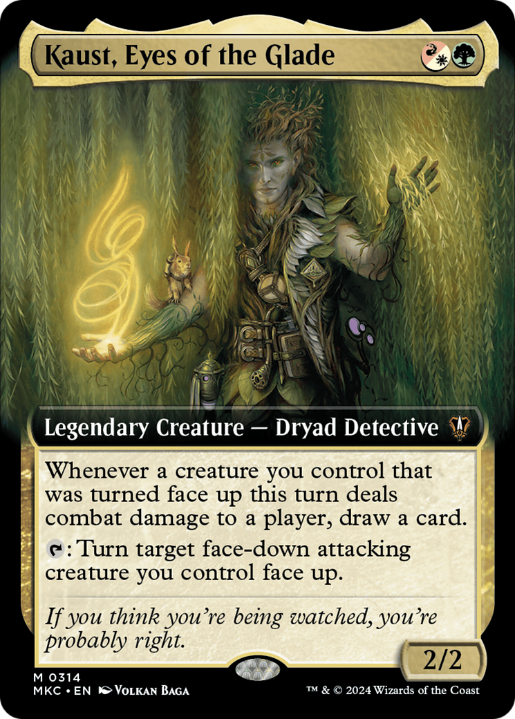 Kaust, Eyes of the Glade (Extended Art) [Murders at Karlov Manor Commander] | Good Games Cannington