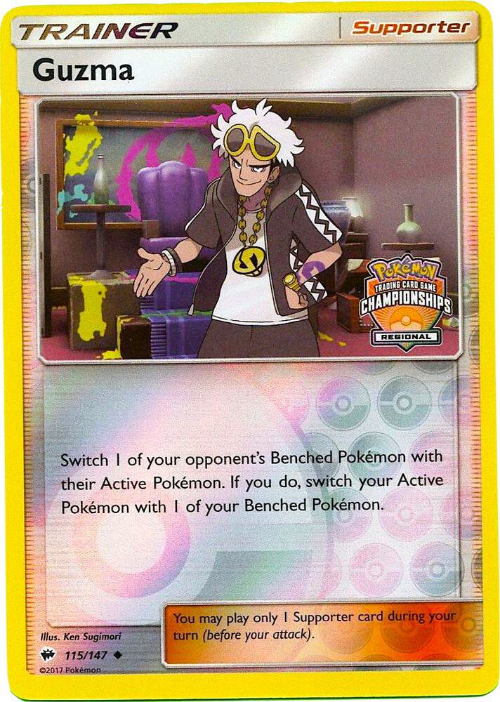 Guzma Regional Championships 115/147 (League & Championship Cards)  - Reverse Holofoil | Good Games Cannington