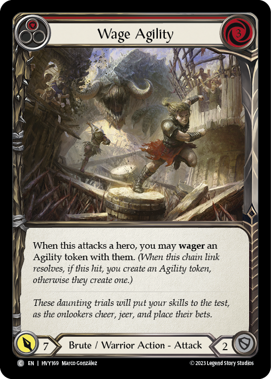 Wage Agility (Red) [HVY169] (Heavy Hitters)  Rainbow Foil | Good Games Cannington