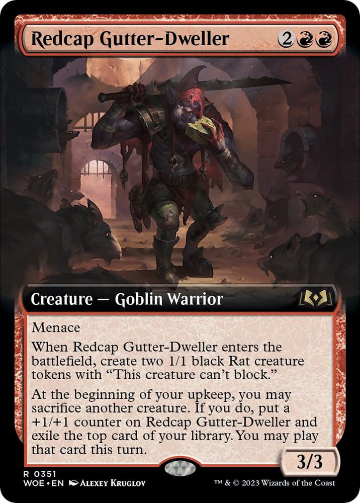 Redcap Gutter-Dweller 351/276 (Wilds of Eldraine)  - Extended Art | Good Games Cannington