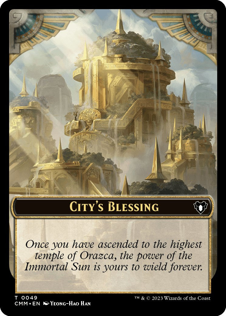 City's Blessing // Rat Double-Sided Token [Commander Masters Tokens] | Good Games Cannington