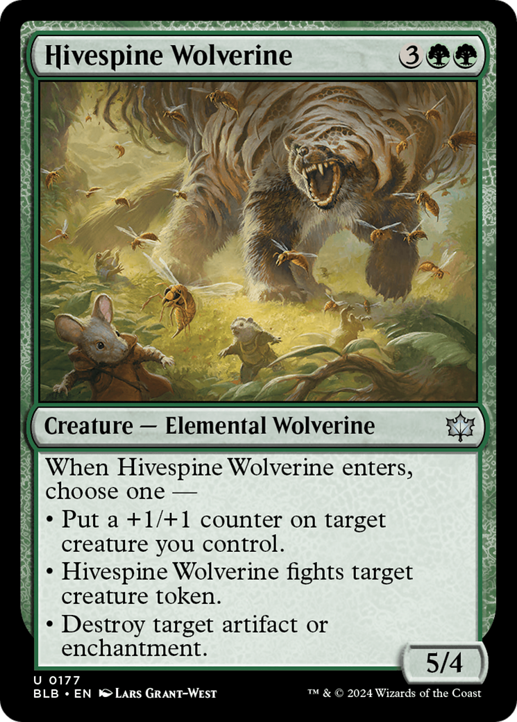 Hivespine Wolverine [Bloomburrow] | Good Games Cannington