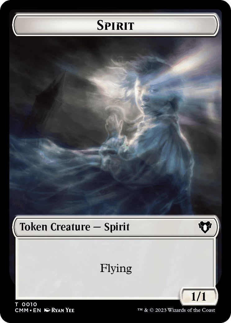 Spirit (0010) // Satyr Double-Sided Token [Commander Masters Tokens] | Good Games Cannington