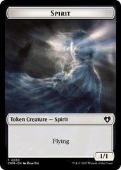 Spirit (0010) // Satyr Double-Sided Token [Commander Masters Tokens] | Good Games Cannington