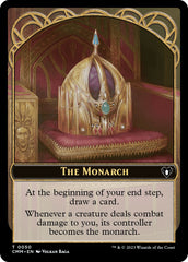 The Monarch // Elf Druid Double-Sided Token [Commander Masters Tokens] | Good Games Cannington