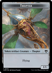 Thopter // Bird Illusion Double-Sided Token [Commander Masters Tokens] | Good Games Cannington