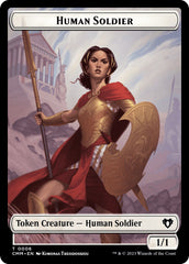 Human Soldier // Dragon (0021) Double-Sided Token [Commander Masters Tokens] | Good Games Cannington