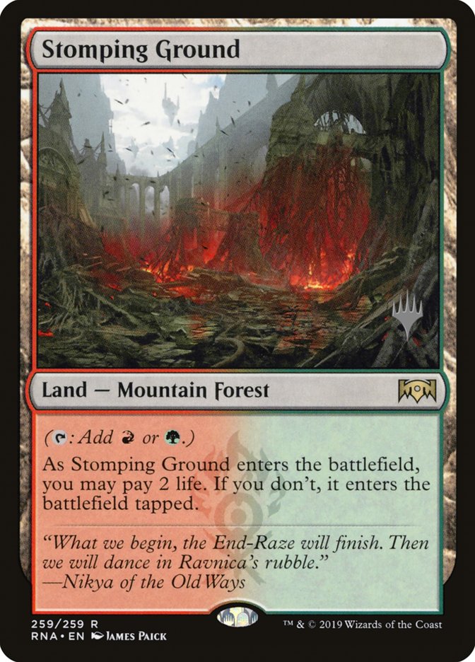 Stomping Ground (Promo Pack) [Ravnica Allegiance Promos] | Good Games Cannington