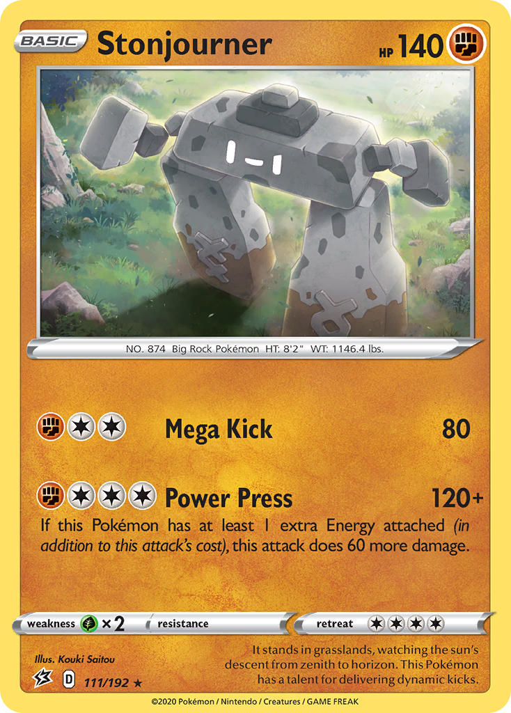 Stonjourner (111/192) (Theme Deck Exclusive) [Sword & Shield: Rebel Clash] | Good Games Cannington