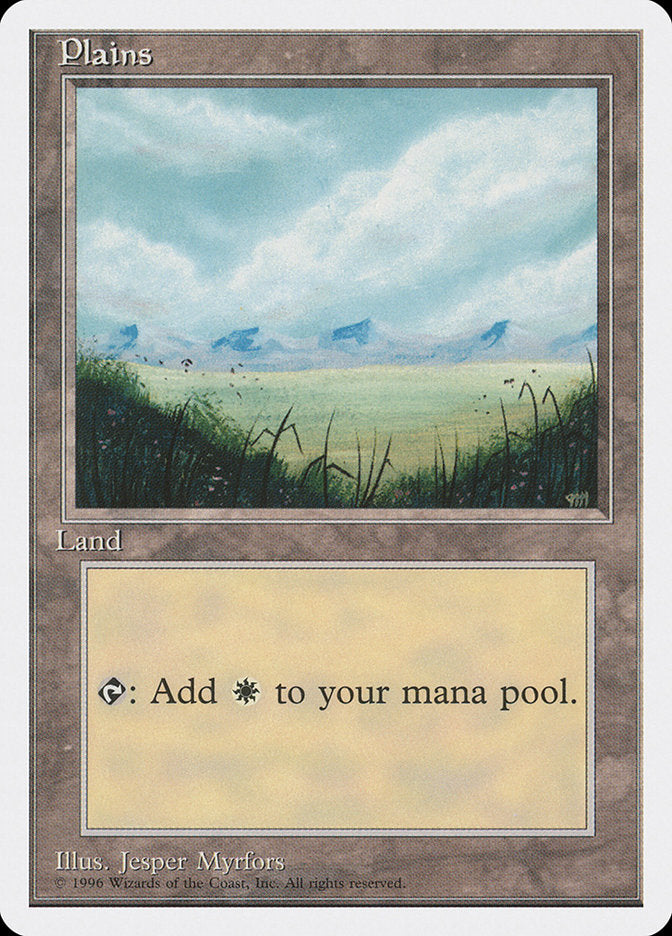 Plains (No Trees, Signature on Bottom Right) [Introductory Two-Player Set] | Good Games Cannington