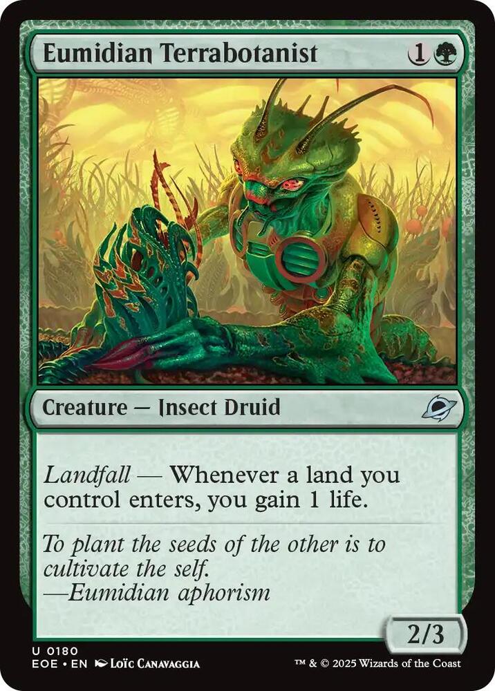 Eumidian Terrabotanist 180 (Edge of Eternities)  - Foil | Good Games Cannington