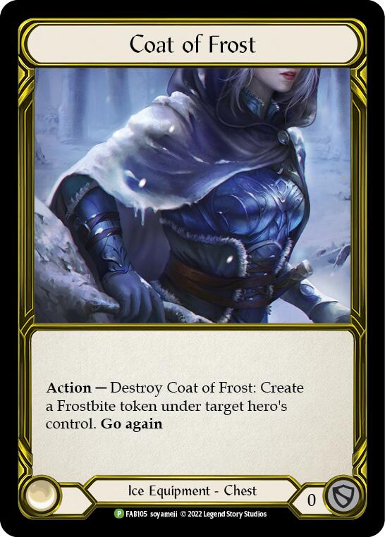 Coat of Frost (Golden) [FAB105] (Promo)  Cold Foil | Good Games Cannington