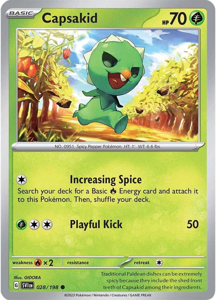 Capsakid (028/198) [Scarlet & Violet: Base Set] | Good Games Cannington
