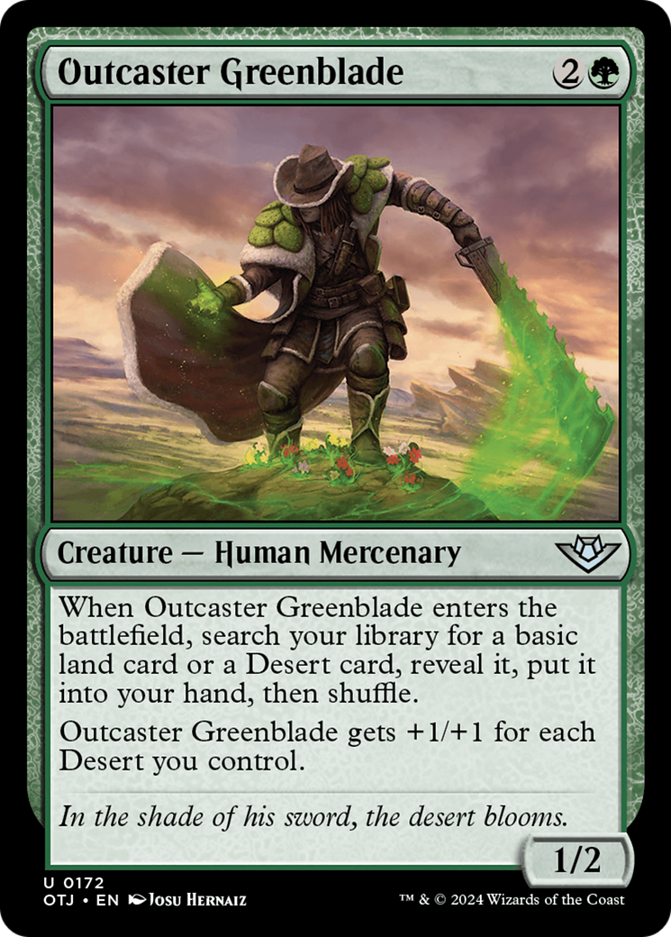 Outcaster Greenblade [Outlaws of Thunder Junction] | Good Games Cannington