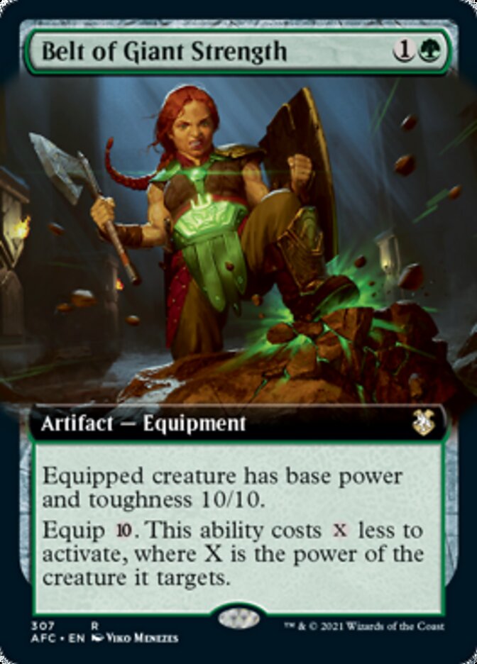 Belt of Giant Strength (Extended Art) [Dungeons & Dragons: Adventures in the Forgotten Realms Commander] | Good Games Cannington