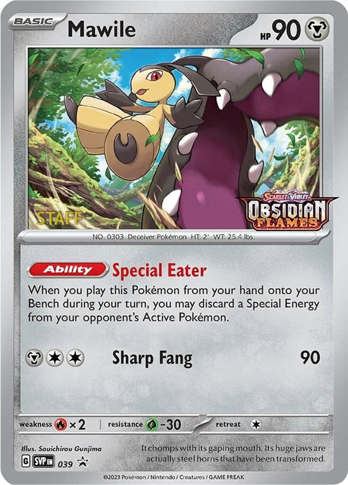 Mawile (039) (Stamped) (Staff) [Scarlet & Violet: Black Star Promos] | Good Games Cannington