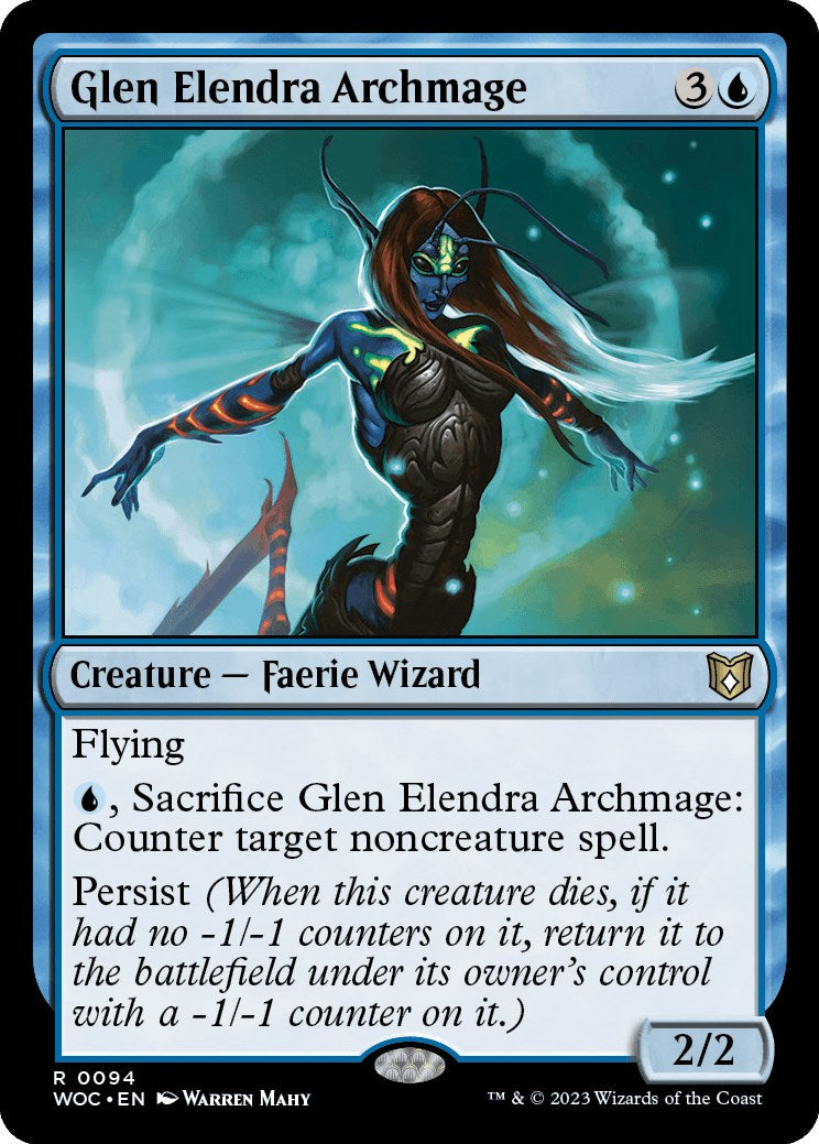 Glen Elendra Archmage [Wilds of Eldraine Commander] | Good Games Cannington