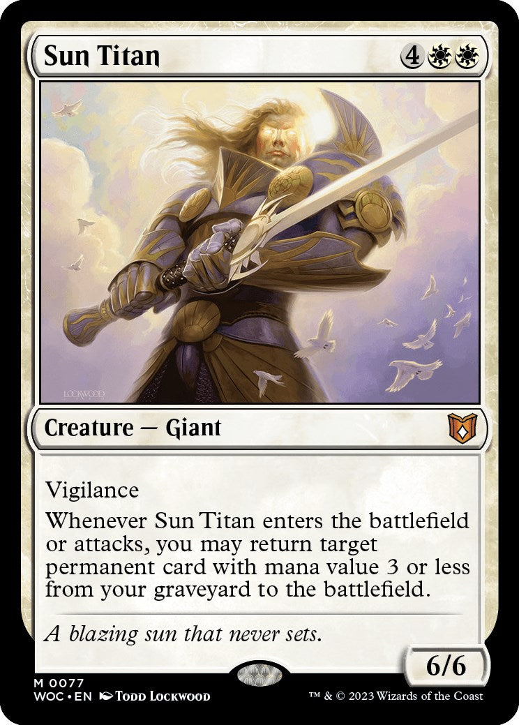 Sun Titan [Wilds of Eldraine Commander] | Good Games Cannington