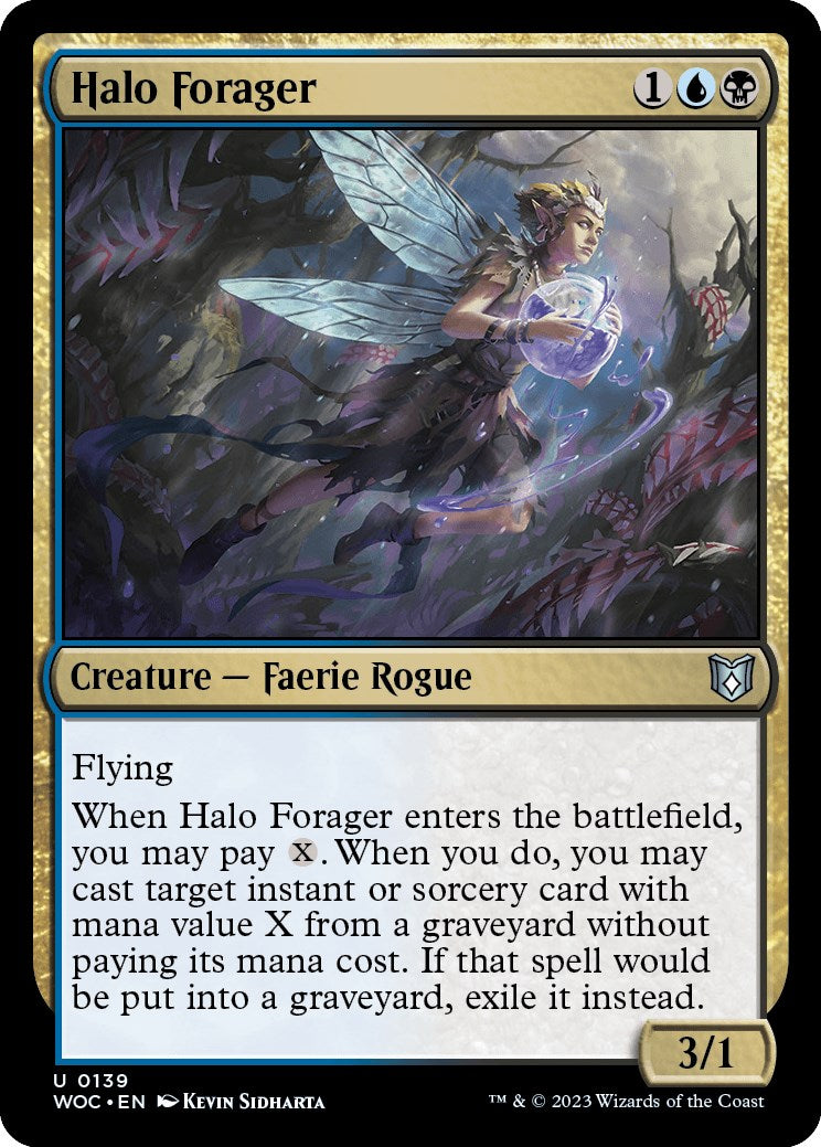 Halo Forager [Wilds of Eldraine Commander] | Good Games Cannington