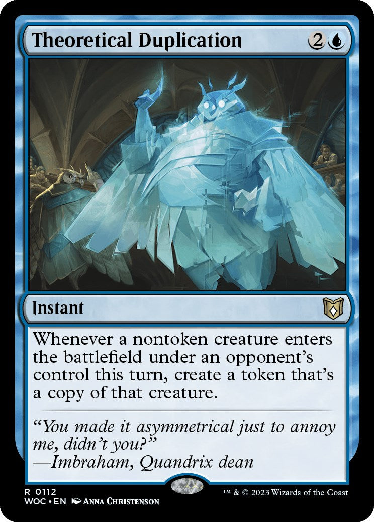 Theoretical Duplication [Wilds of Eldraine Commander] | Good Games Cannington
