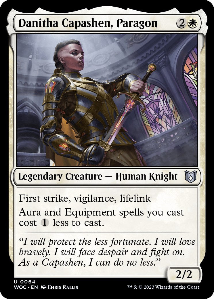 Danitha Capashen, Paragon [Wilds of Eldraine Commander] | Good Games Cannington