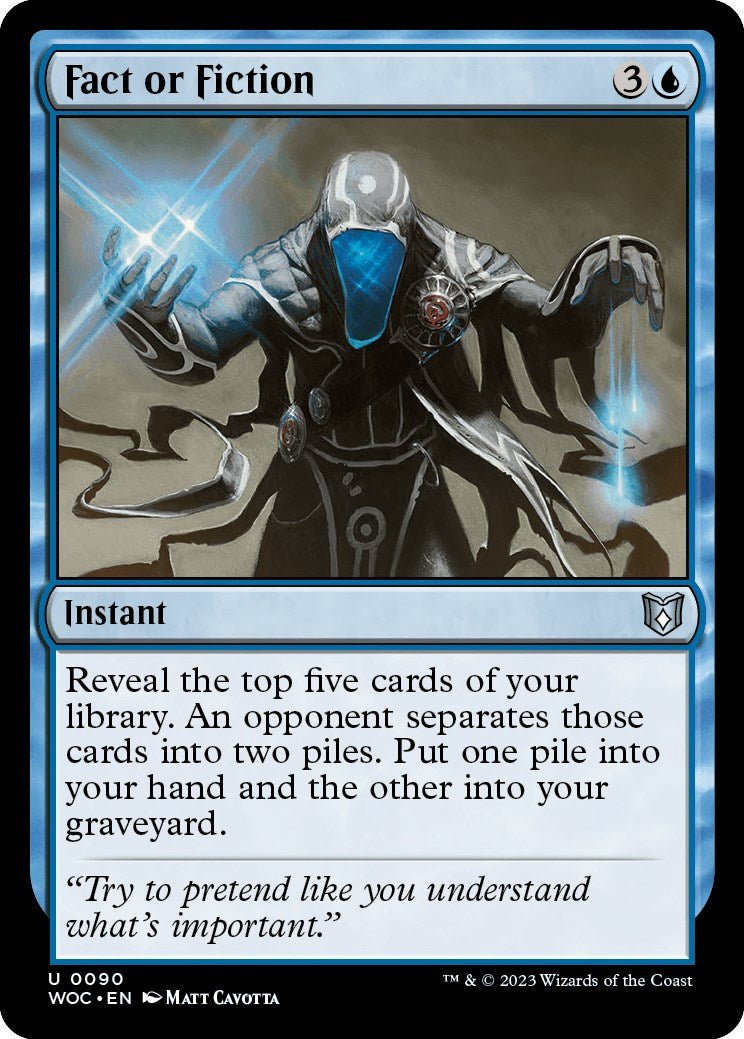 Fact or Fiction [Wilds of Eldraine Commander] | Good Games Cannington
