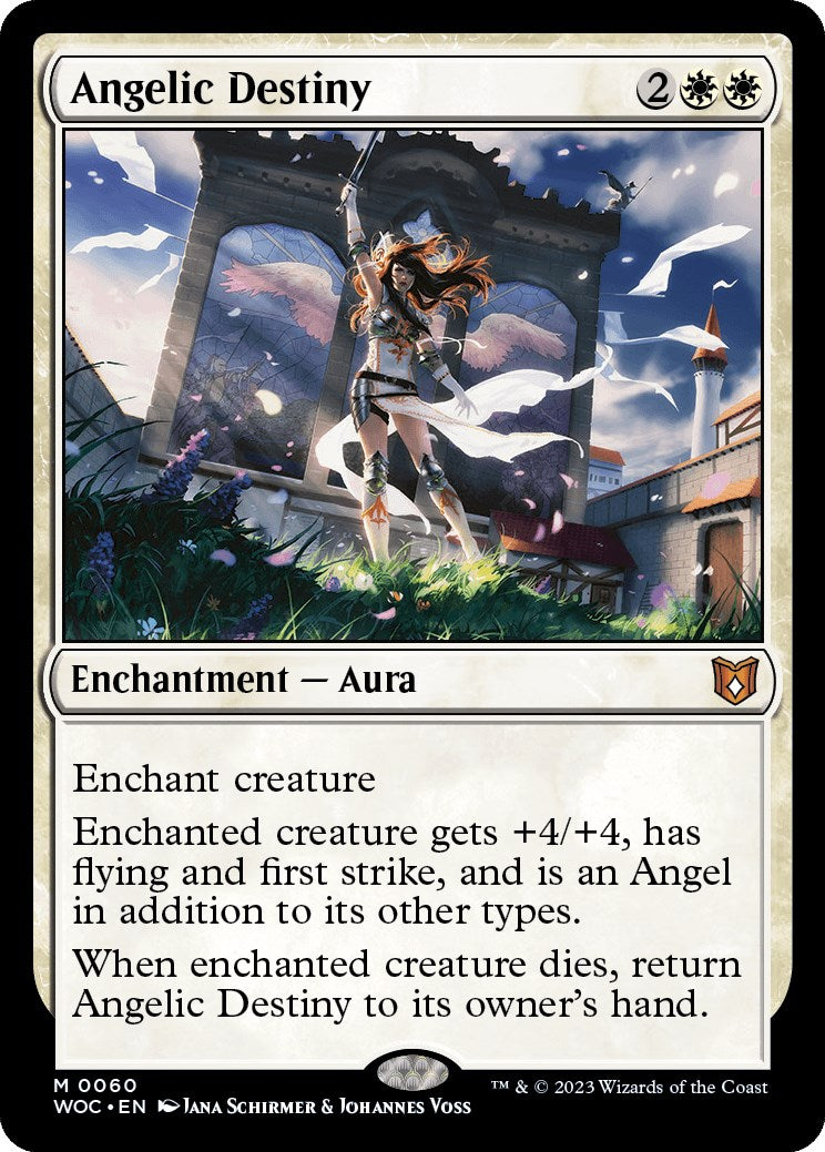 Angelic Destiny [Wilds of Eldraine Commander] | Good Games Cannington