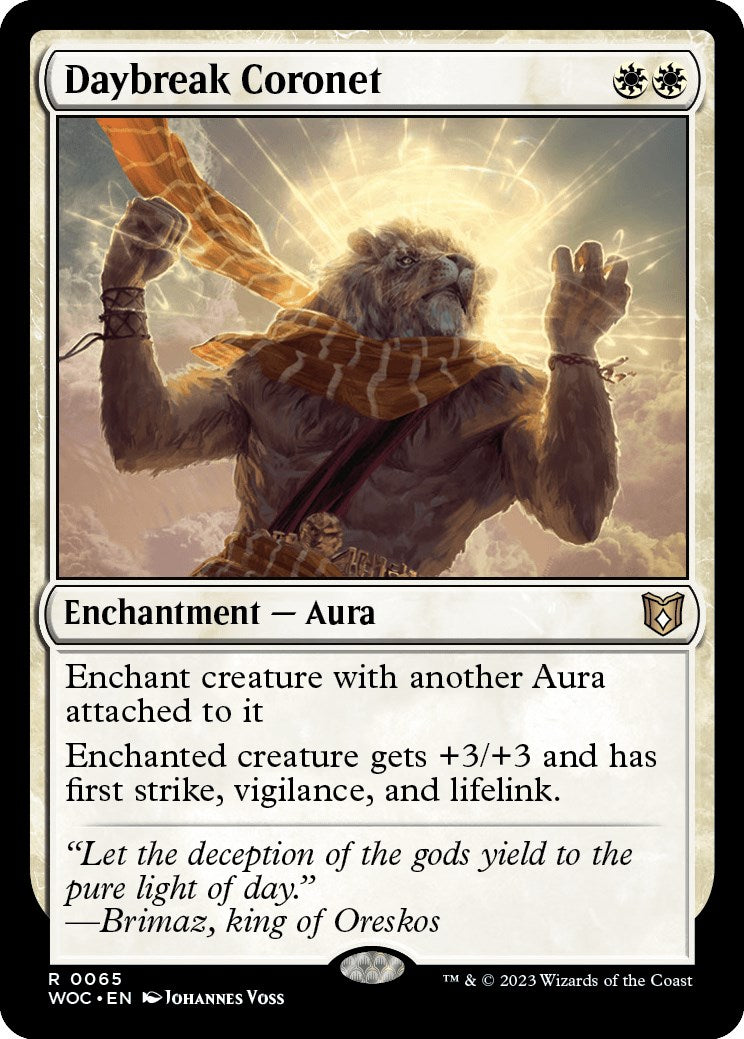 Daybreak Coronet [Wilds of Eldraine Commander] | Good Games Cannington