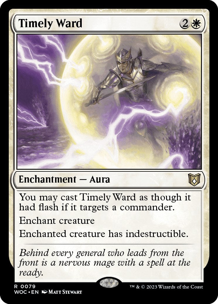Timely Ward [Wilds of Eldraine Commander] | Good Games Cannington