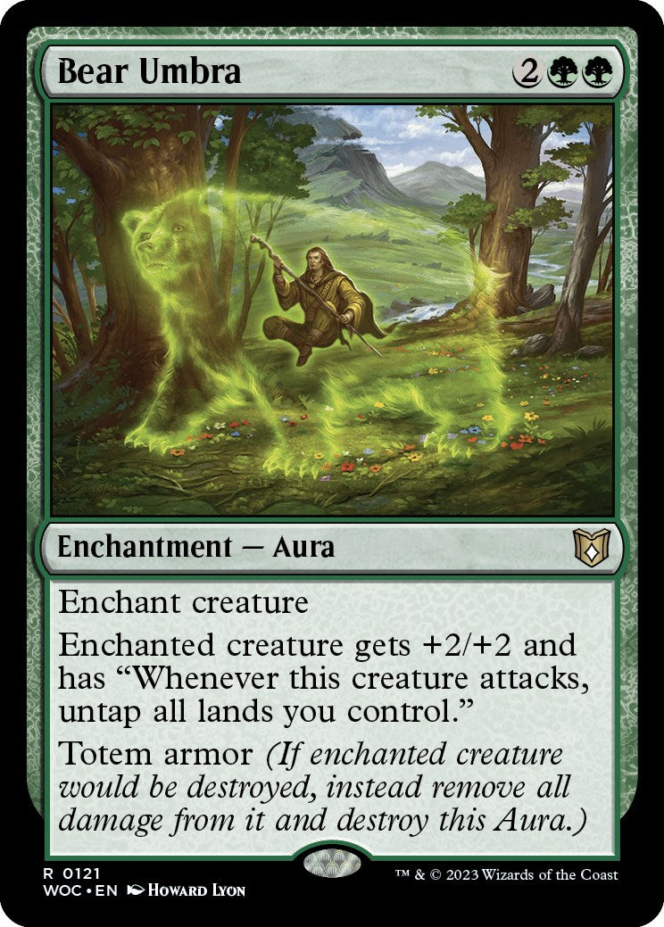 Bear Umbra [Wilds of Eldraine Commander] | Good Games Cannington