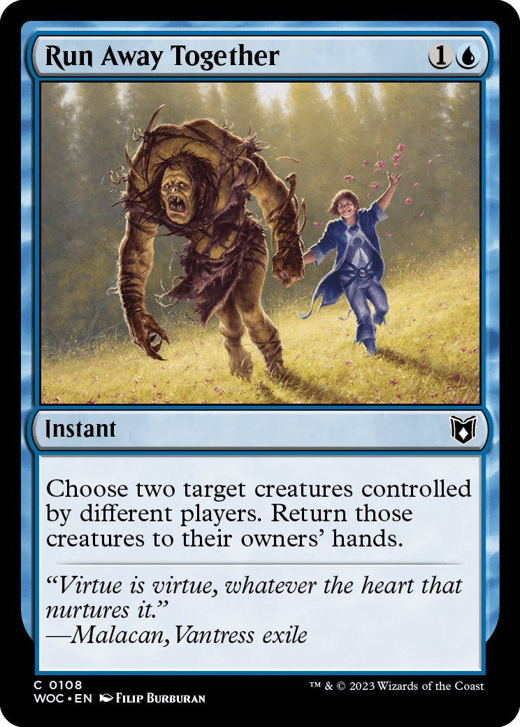 Run Away Together [Wilds of Eldraine Commander] | Good Games Cannington