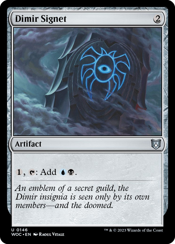 Dimir Signet [Wilds of Eldraine Commander] | Good Games Cannington
