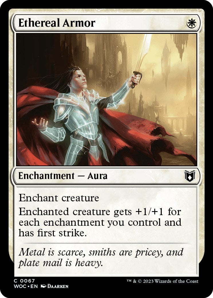 Ethereal Armor [Wilds of Eldraine Commander] | Good Games Cannington