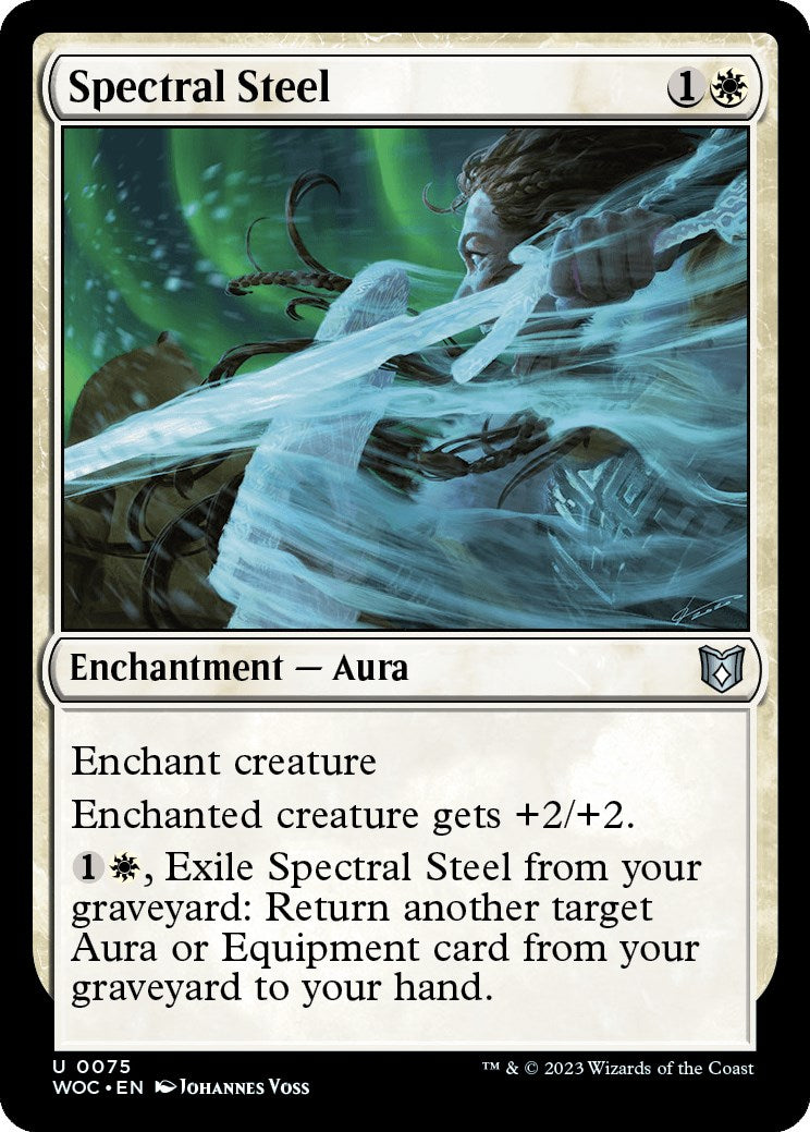 Spectral Steel [Wilds of Eldraine Commander] | Good Games Cannington