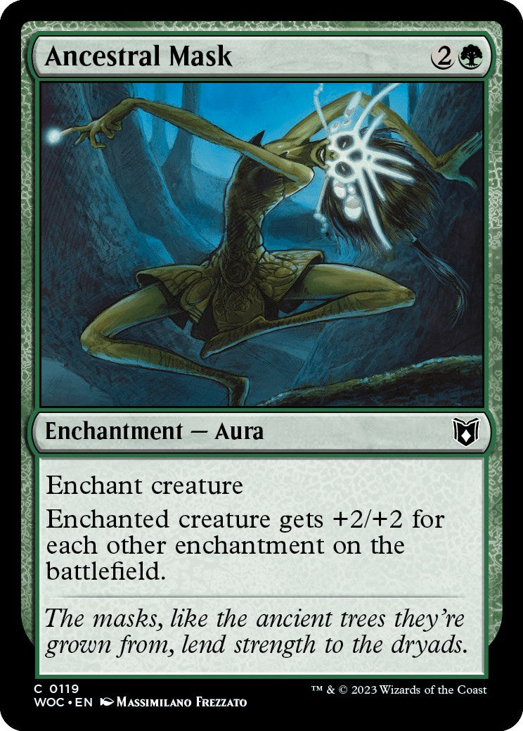 Ancestral Mask [Wilds of Eldraine Commander] | Good Games Cannington