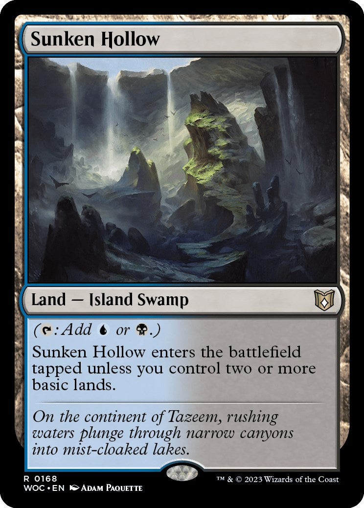 Sunken Hollow [Wilds of Eldraine Commander] | Good Games Cannington