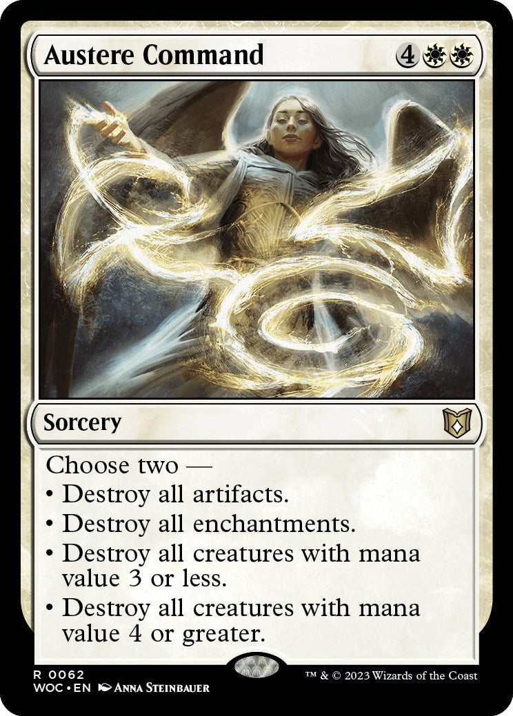 Austere Command [Wilds of Eldraine Commander] | Good Games Cannington