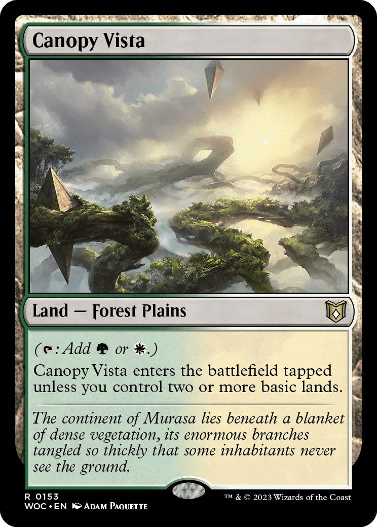 Canopy Vista [Wilds of Eldraine Commander] | Good Games Cannington