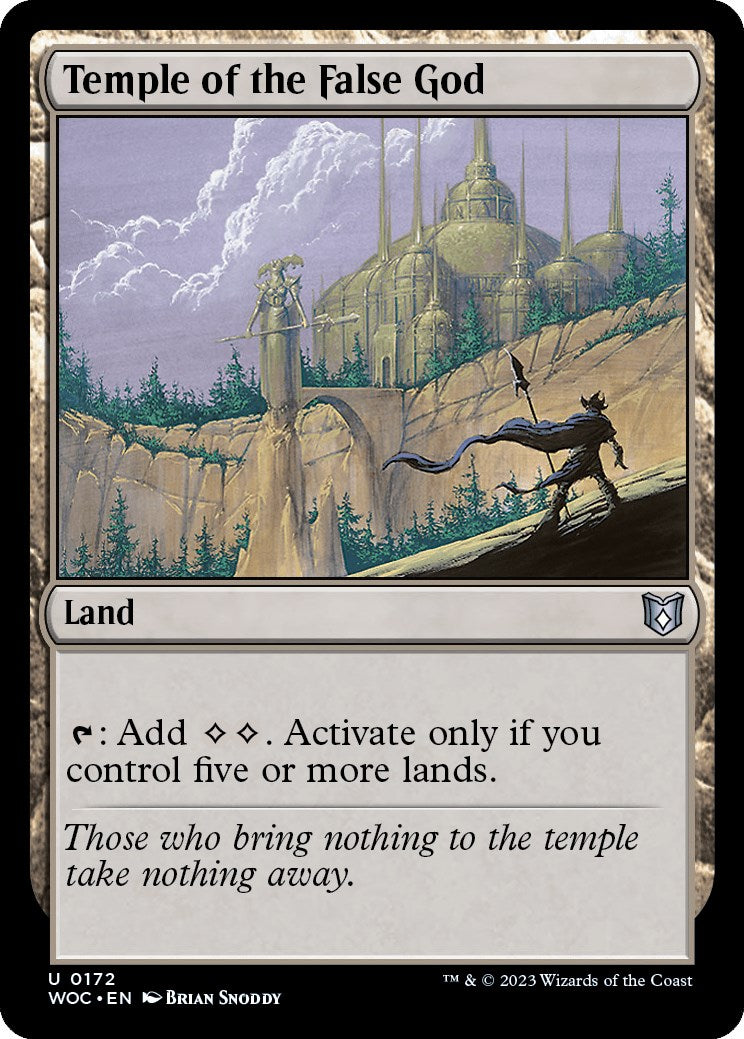 Temple of the False God [Wilds of Eldraine Commander] | Good Games Cannington