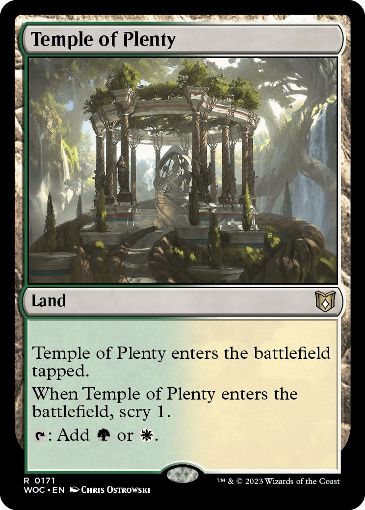 Temple of Plenty [Wilds of Eldraine Commander] | Good Games Cannington