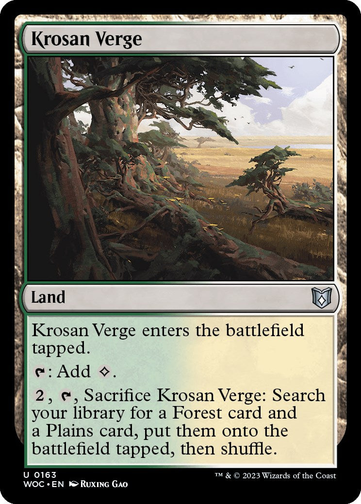 Krosan Verge [Wilds of Eldraine Commander] | Good Games Cannington