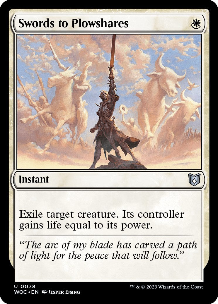 Swords to Plowshares [Wilds of Eldraine Commander] | Good Games Cannington