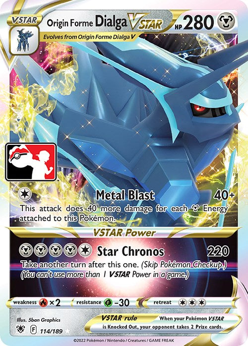 Origin Forme Dialga VSTAR (114/189) [Prize Pack Series Three] | Good Games Cannington