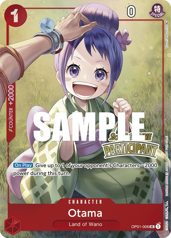Otama (Online Regional 2023) [Participant] [One Piece Promotion Cards] | Good Games Cannington