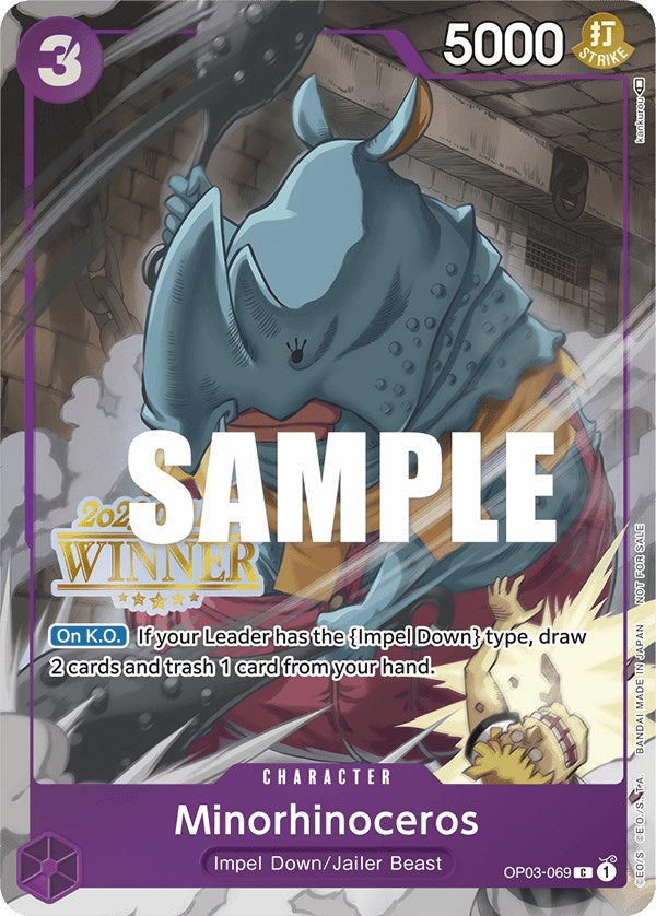 Minorhinoceros (Online Regional 2023) [Winner] [One Piece Promotion Cards] | Good Games Cannington