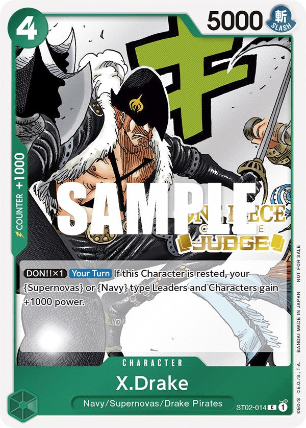 X.Drake (Judge Pack Vol. 2) [One Piece Promotion Cards] | Good Games Cannington