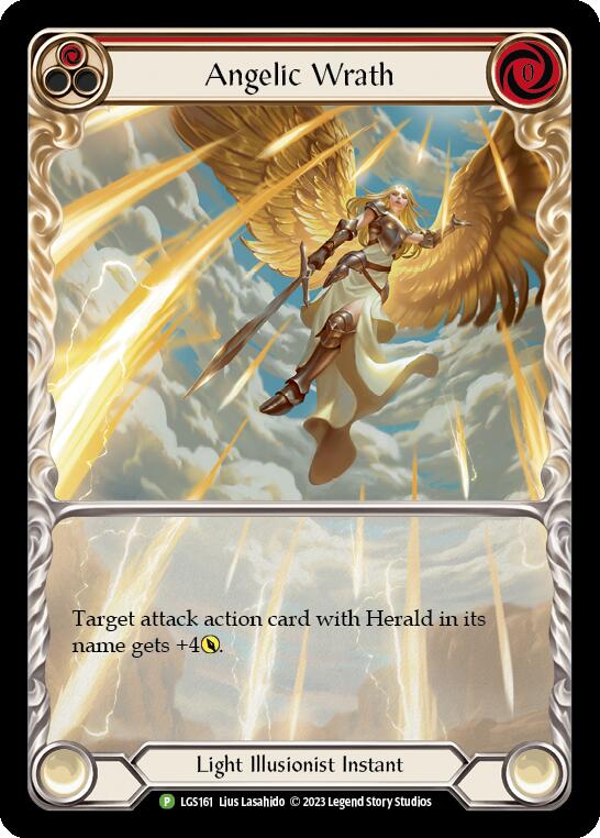 Angelic Wrath (Red) [LGS161] (Promo)  Rainbow Foil | Good Games Cannington