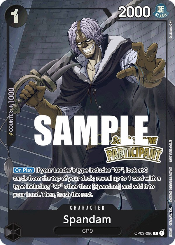 Spandam (Offline Regional 2023) [Participant] [One Piece Promotion Cards] | Good Games Cannington